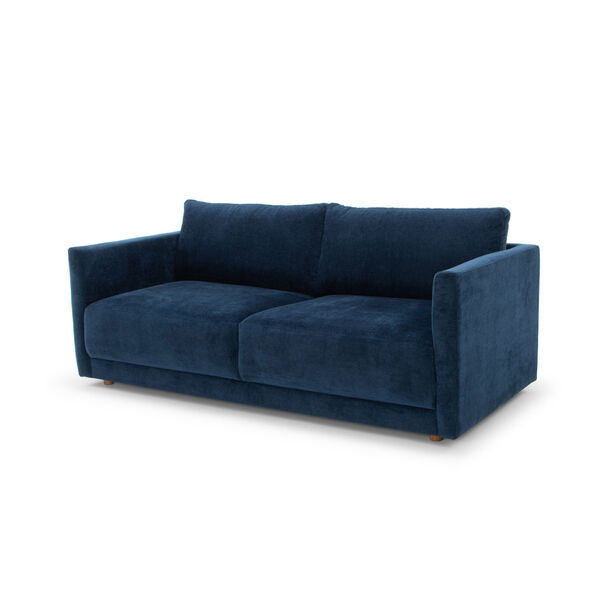 Signature Navy Blue 76-Inch Sofa with Back Cushions, image 1