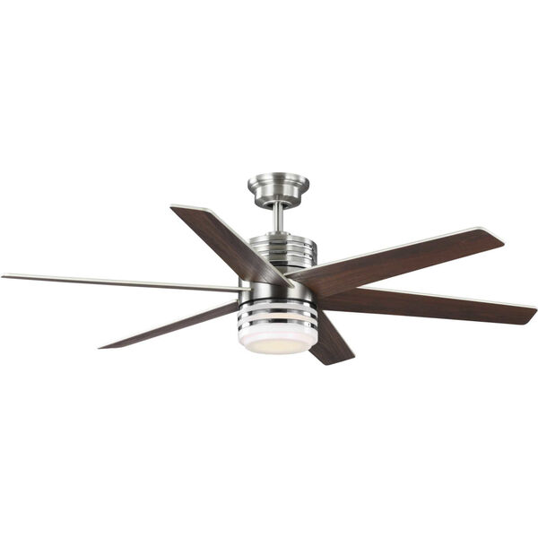 P250074-009-30: Carrollwood Brushed Nickel 72-Inch LED Ceiling Fan, image 1