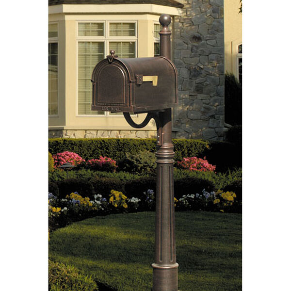Berkshire Copper Curbside Mailbox with Ashland Post, image 1
