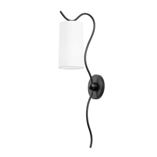 Igneous White Black One-Light Wall Sconce, image 1