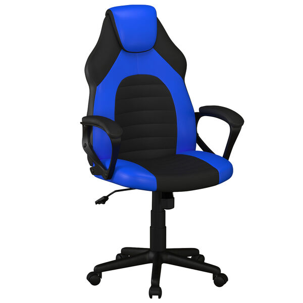 Oren Blue High Back Gaming Task Chair with Vegan Leather, image 5