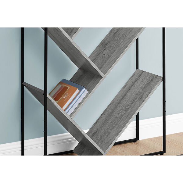 Gray and Black Bookcase, image 3