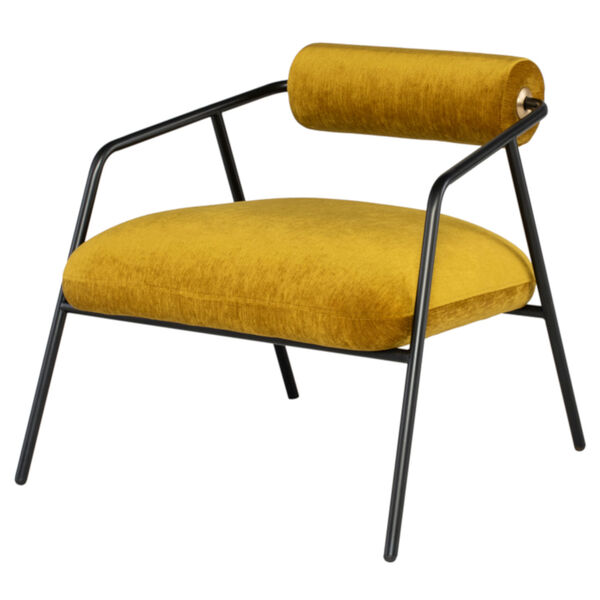 Cyrus Matte Gold Occasional Chair, image 1