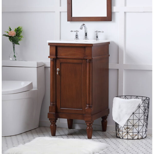 Lexington Walnut 18-Inch Vanity Sink Set, image 3