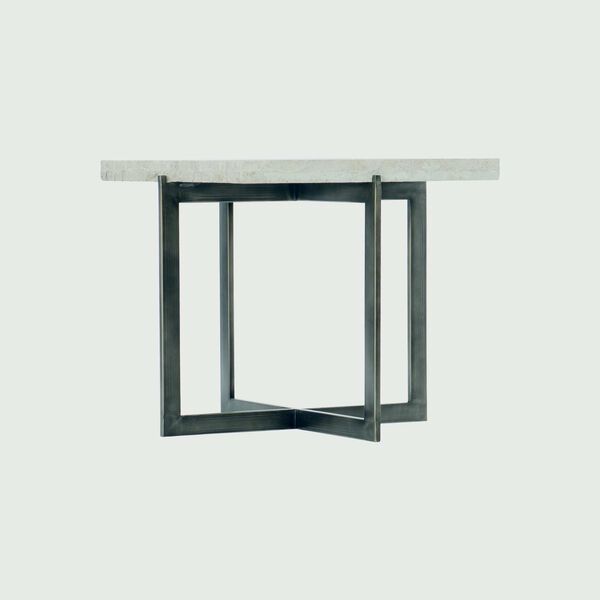 Hathaway Oil Rubbed Bronze and White 22-Inch Metal Bunching Cocktail Table, image 3