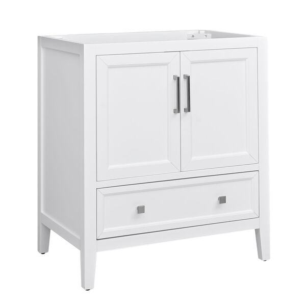 Everette White 30-Inch Vanity Cabinet, image 2