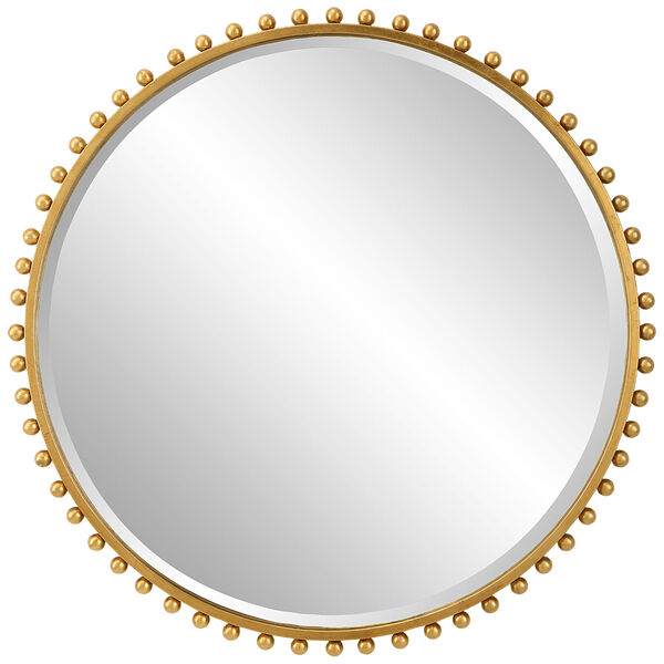 Taza Gold 32-Inch x 32-Inch Round Wall Mirror, image 2