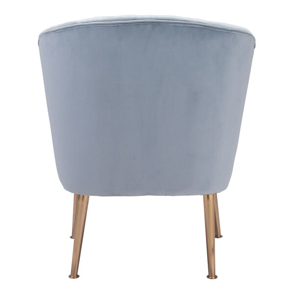 Andes Blue and Gold Accent Chair, image 5