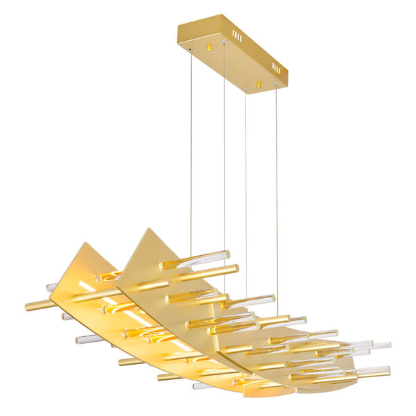 Gondola Satin Gold LED Chandelier, image 2