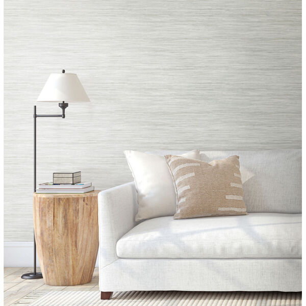 Waters Edge Gray Bahiagrass Pre Pasted Wallpaper - SAMPLE SWATCH ONLY, image 3