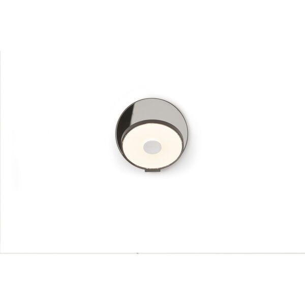 Gravy Metallic Black Chrome LED Plug-In Wall Sconce, image 2