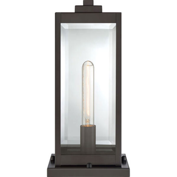 Pax Bronze One-Light Outdoor Pier Base with Beveled Glass, image 4