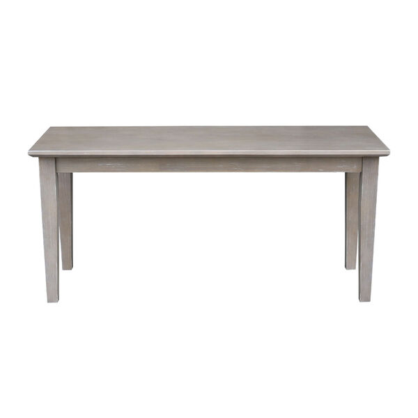 Shaker Styled Bench in Washed Gray Taupe, image 2