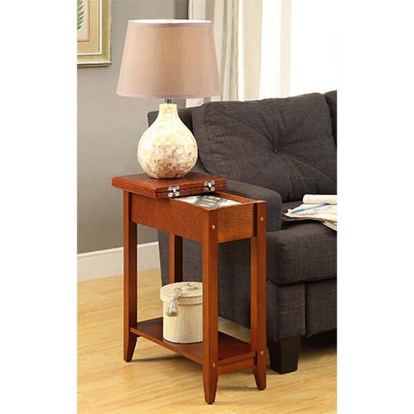 American Heritage Cherry Flip Top Side and End Table, image 4
