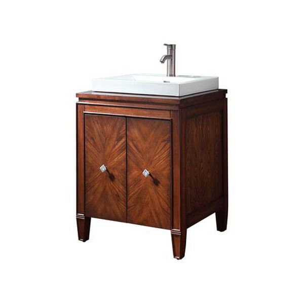 Brentwood 25-Inch New Walnut Vanity Only, image 2