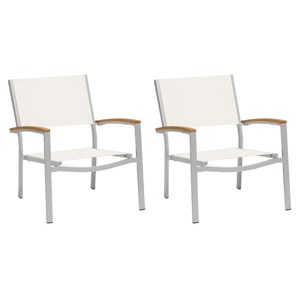 Travira Natural Sling Side Chair with Natural Tekwood Armcaps, Set of 2, image 1