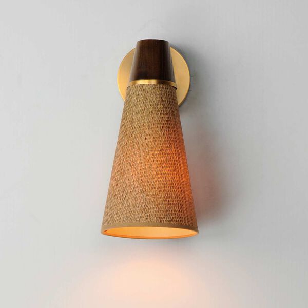 Sumatra Natural Aged Brass One-Light Wall Sconce, image 3