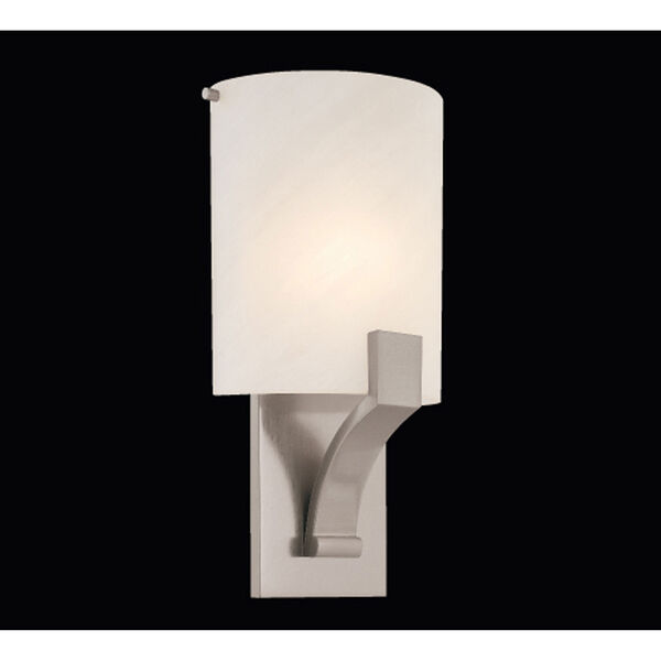Greco 8-Inch Satin Nickel Fluorescent Sconce, image 4