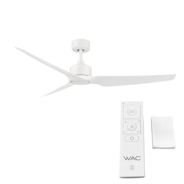 Terminator Matte White 60-Inch LED Smart Indoor Outdoor Ceiling Fan, image 3