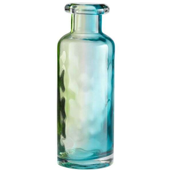 Rigby Green Blue and Clear Vase, image 1