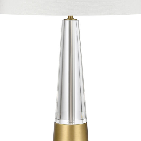 Bodil Clear and Brass 31-Inch One-Light Table Lamp, image 4