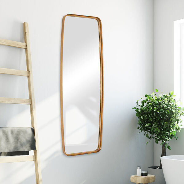 Linden Antique Gold Full Length Oblong Wall Mirror, image 1
