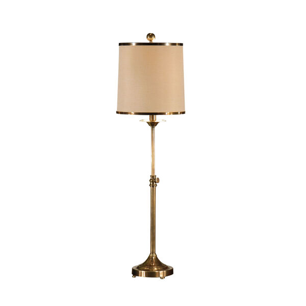 Gold One-Light  Adjustable Table Lamp, image 1