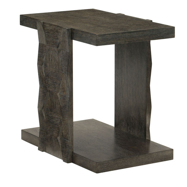 Linea Cerused Charcoal Rectangle End Table, image 1