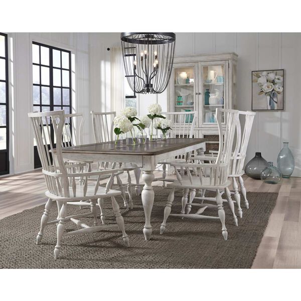 Glendale Estates White Extendable Dining Table, image 3