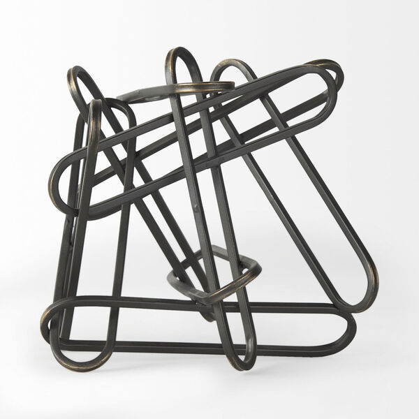 Henderson Black Metal Paperclip Decorative Object, image 4