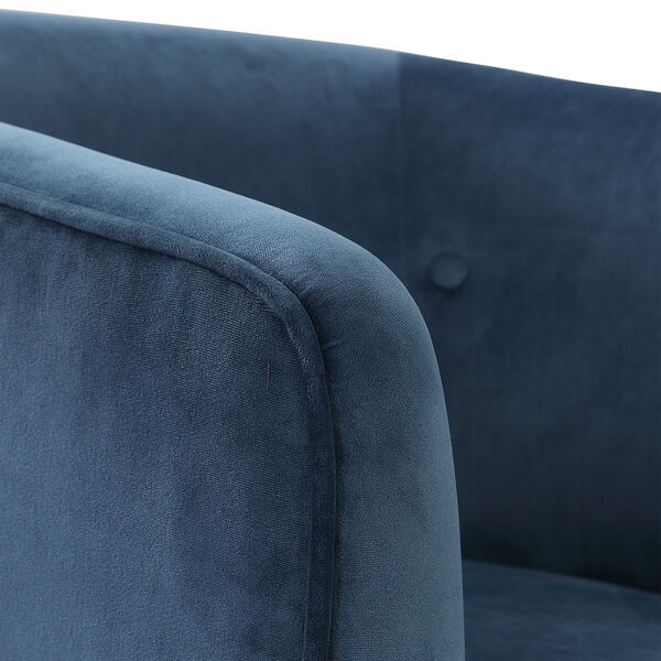 Mallorie Blue Swivel Chair, image 4