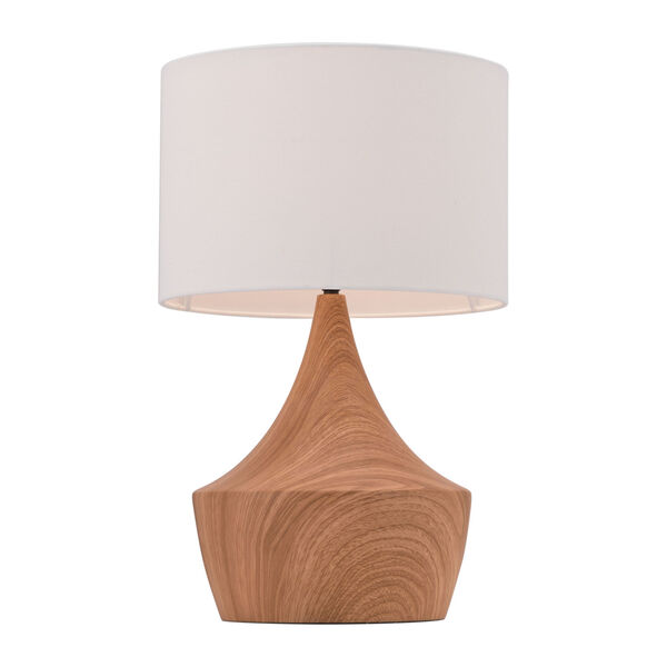 Kelly White and Brown One-Light Table Lamp, image 1