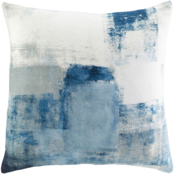 Balliano Aqua and Bright Blue 20 x 20 Inch Throw Pillow, image 1