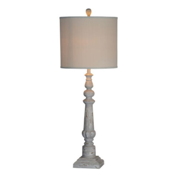 Charlotte Distressed Gray 44-Inch One-Light Table Lamp Set of Two, image 1