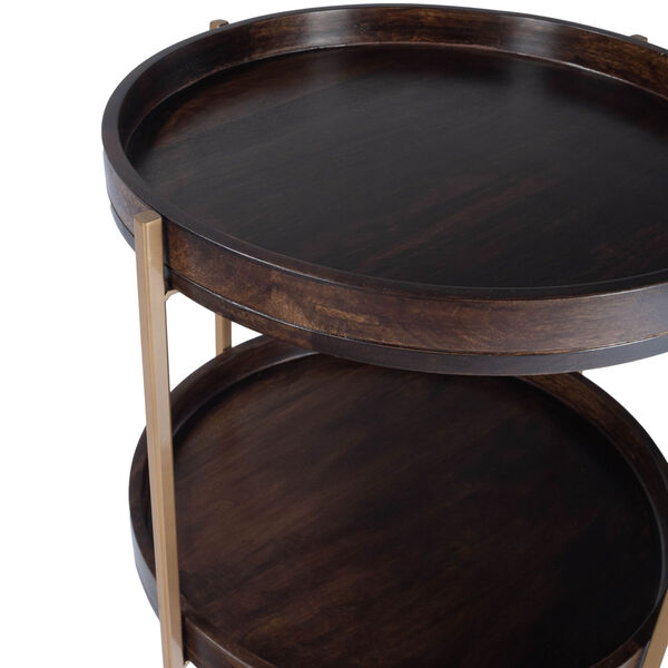 Damirra Wood and Metal Accent Table, image 4