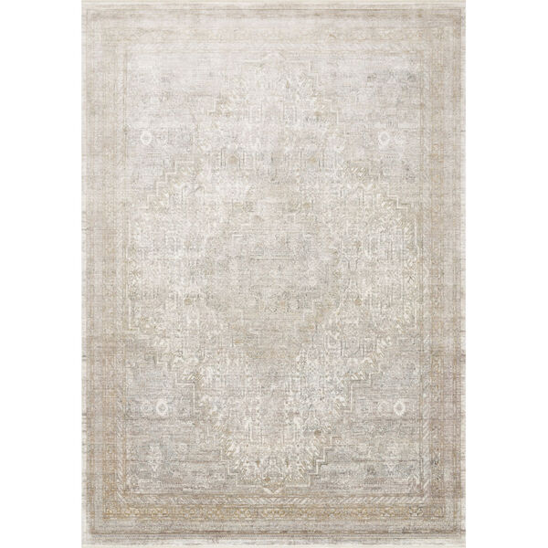 Gemma Sand and Ivory 7 Ft. 7 In. x 9 Ft. 10 In. Power Loomed Rug, image 1