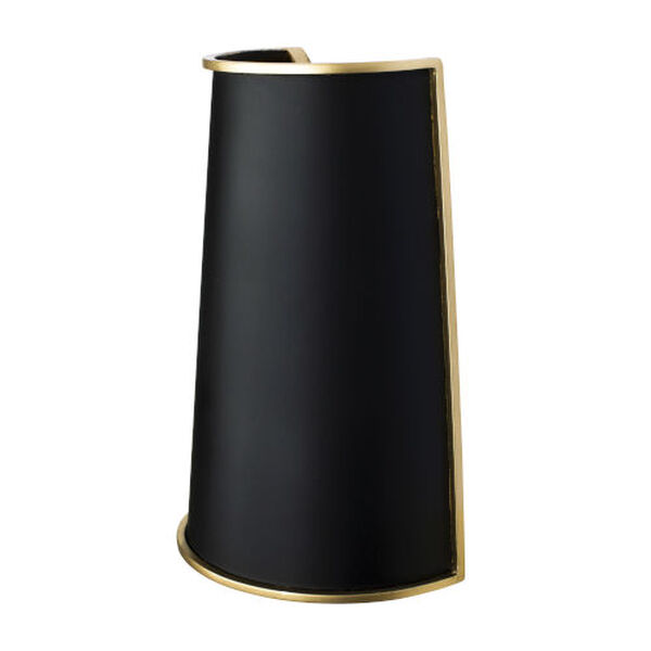 Coco Matte Black and French Gold Two-Light Wall Sconce, image 2