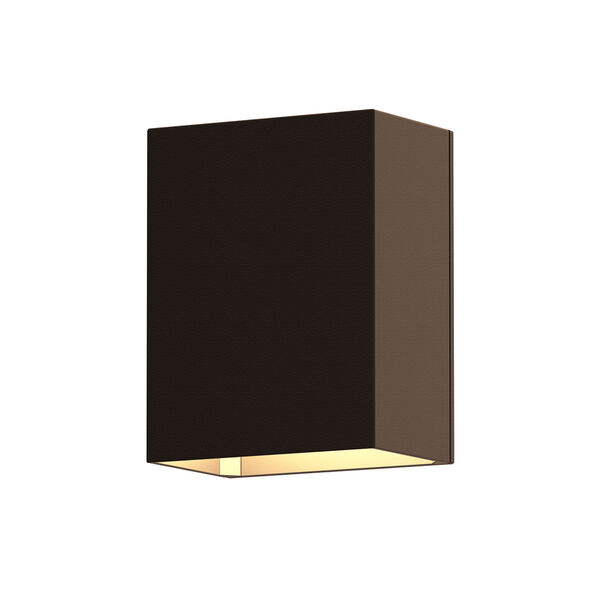 Inside-Out Box Textured Bronze LED Wall Sconce, image 1