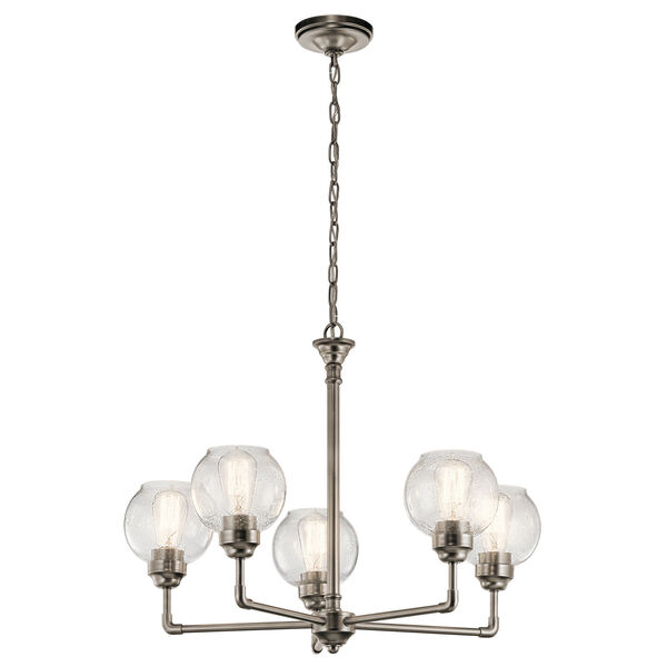 Niles Antique Pewter 26-Inch Five-Light Chandelier, image 1