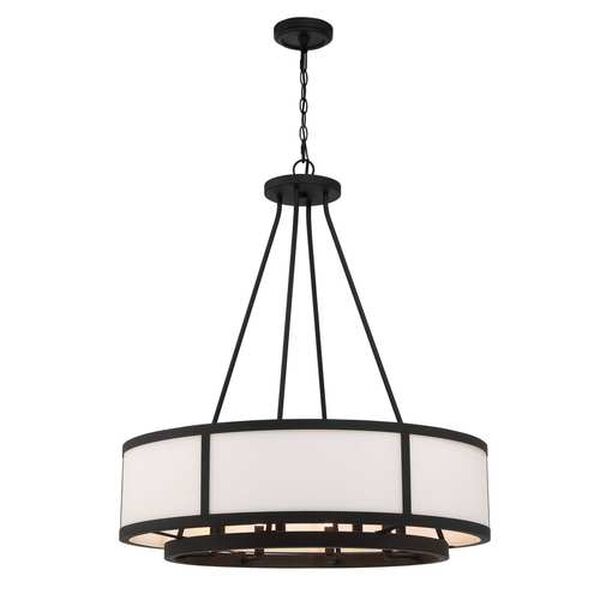 Bryant Black Forged Eight-Light Chandelier, image 1