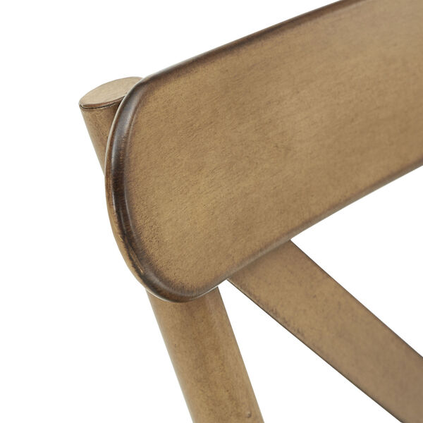 Roman Brown Metal Dining Chair, image 5