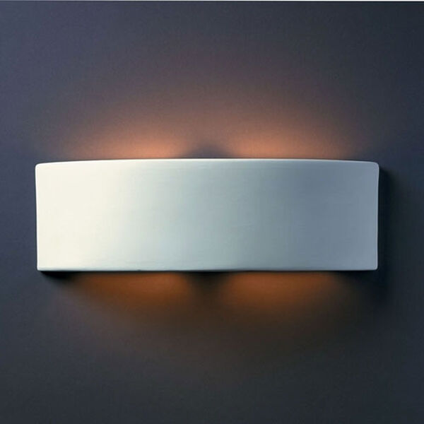 Ambiance Bisque LED Arc Wall Sconce with Opened Top and Bottom, image 2