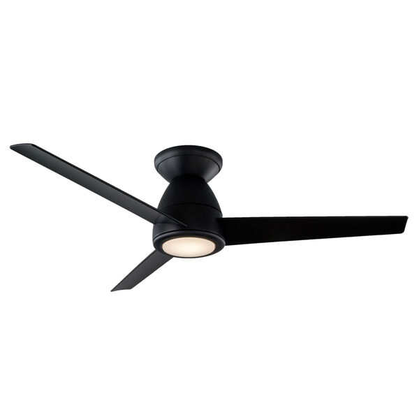 Tip Top Matte Black 44-Inch ADA LED Flush Mount Ceiling Fan, image 1
