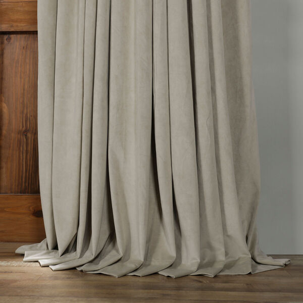 Cool Beige Double Wide Blackout Velvet Curtain – SAMPLE SWATCH ONLY, image 5