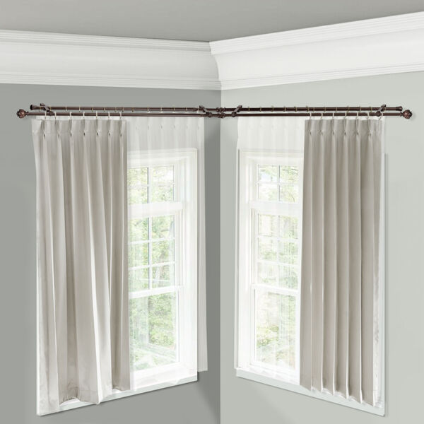 Eleanor Corner Window Double Curtain Rod, image 2