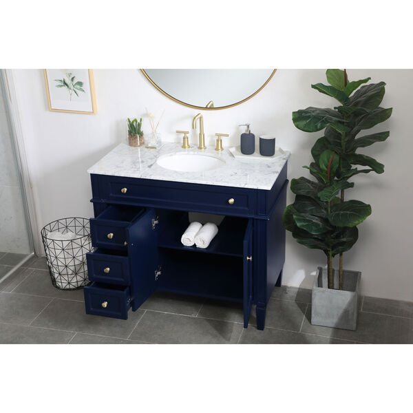 Williams Blue 40-Inch Vanity Sink Set, image 4