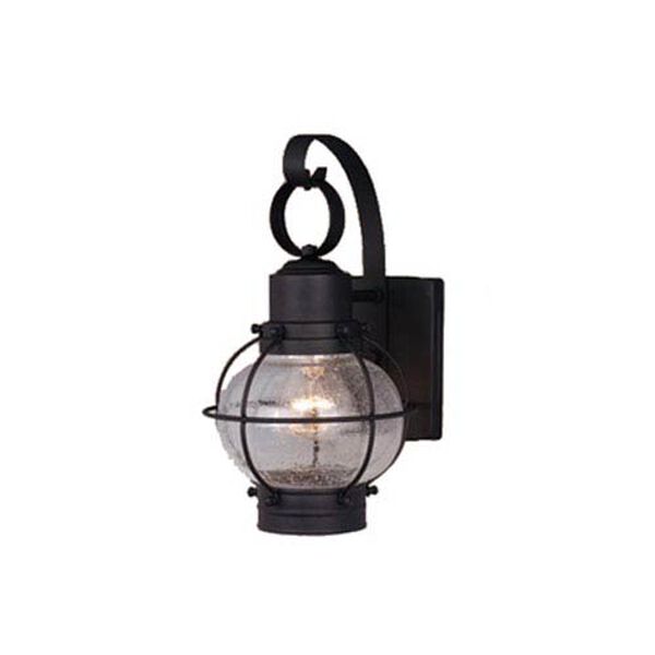 Chatham Textured Black 7-Inch Outdoor Wall Light, image 1