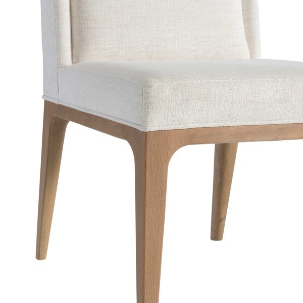 Modulum White and Natural Side Chair, image 5