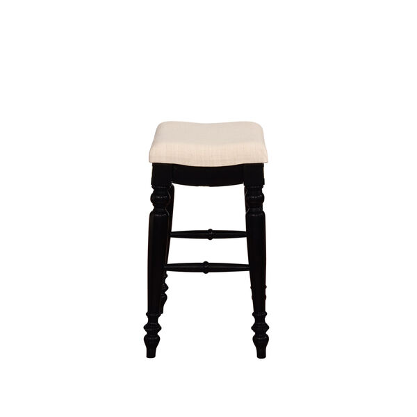 Lincoln Black Backless Counter Stool, image 6