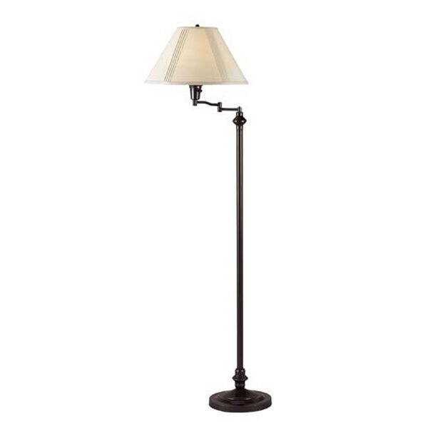 Dark Bronze Swing Arm Floor Lamp, image 1
